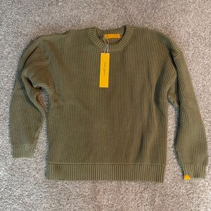 Yellow Label Co. Pistachio Green Chunky Knit Sweater